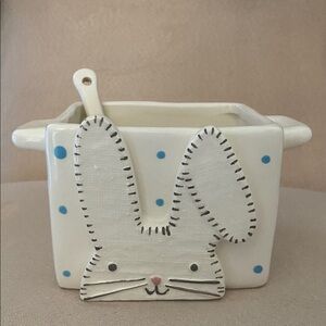 Mud Pie Blue Bunny Candy Caddy Set
